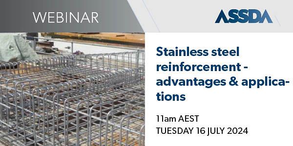 WEBINAR | Stainless steel reinforcement - advantages & applications logo